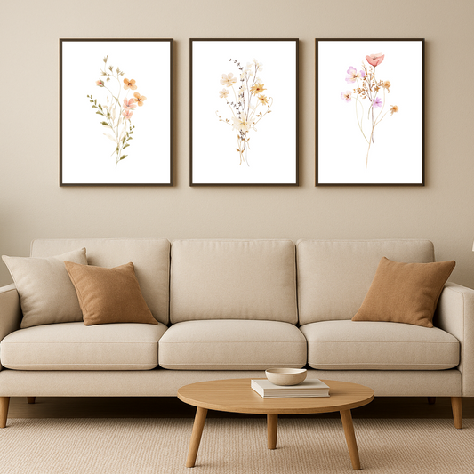 FLORAL COLORFUL FLOWER ART PRINT