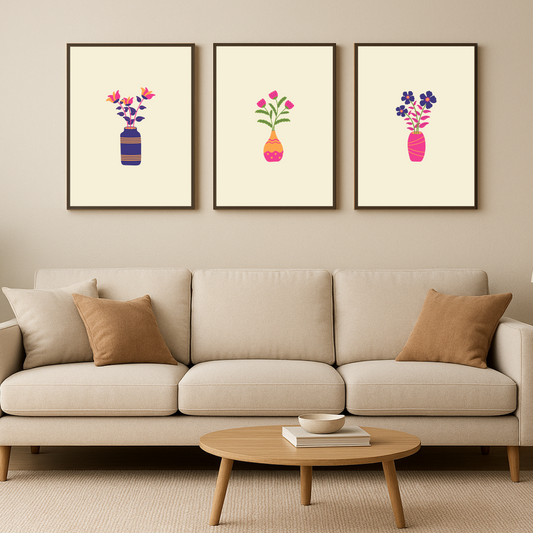 FLOWER GROWING IN JAR ART PRINT