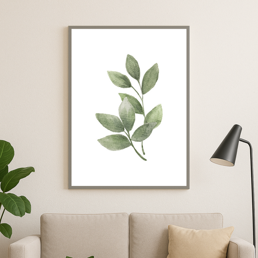 GREEN LEAF ART PRINT