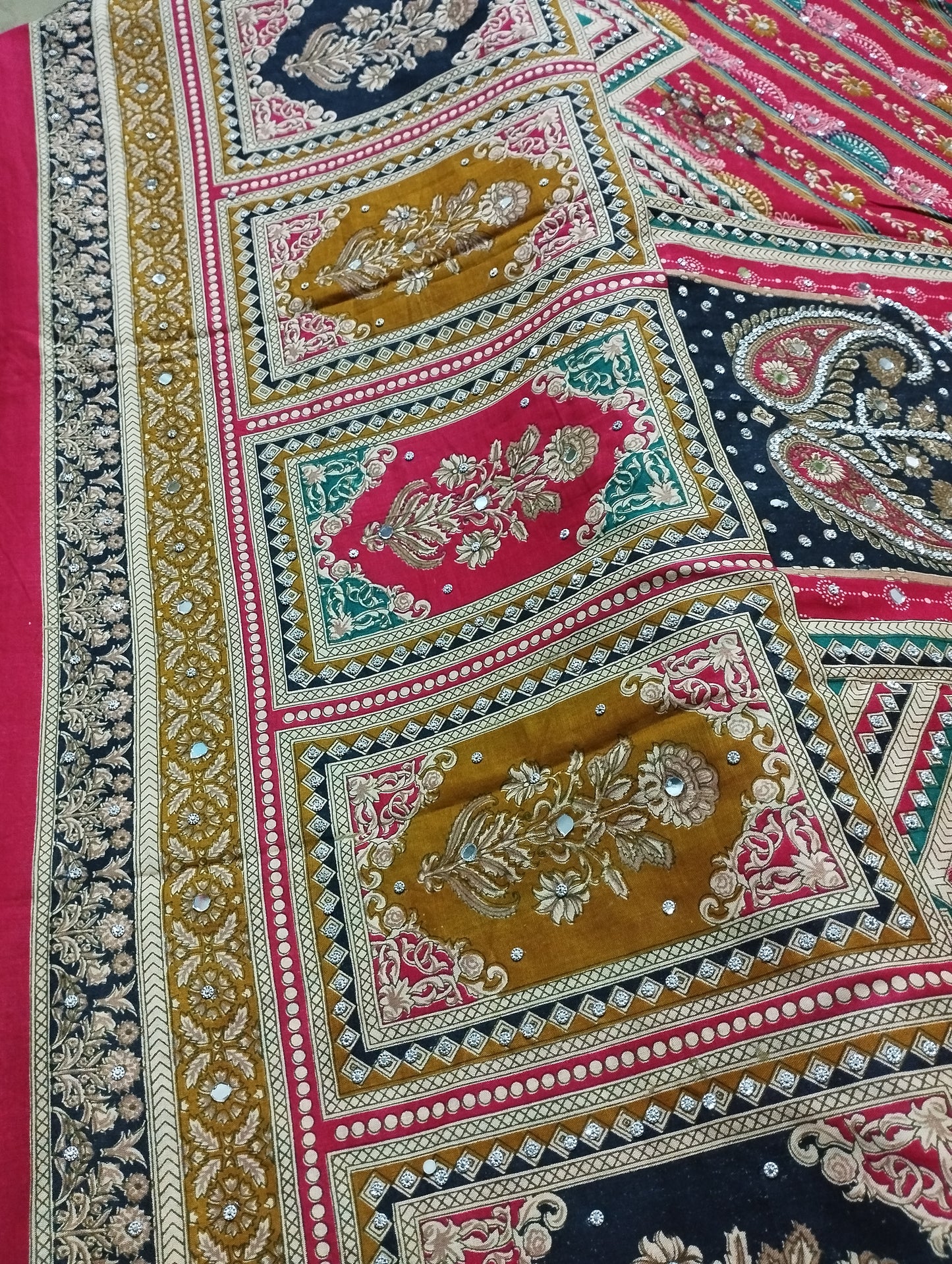 Karchupi Printed Three Piece
