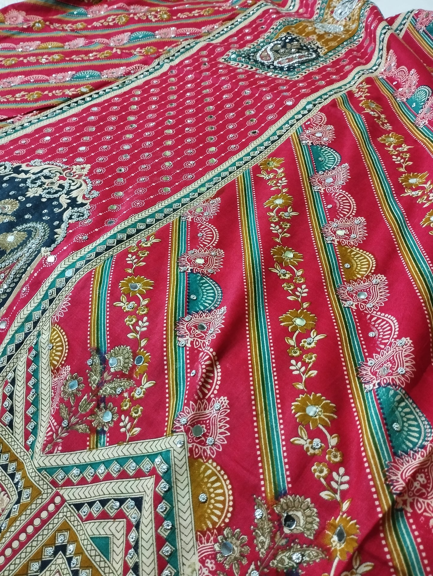 Karchupi Printed Three Piece