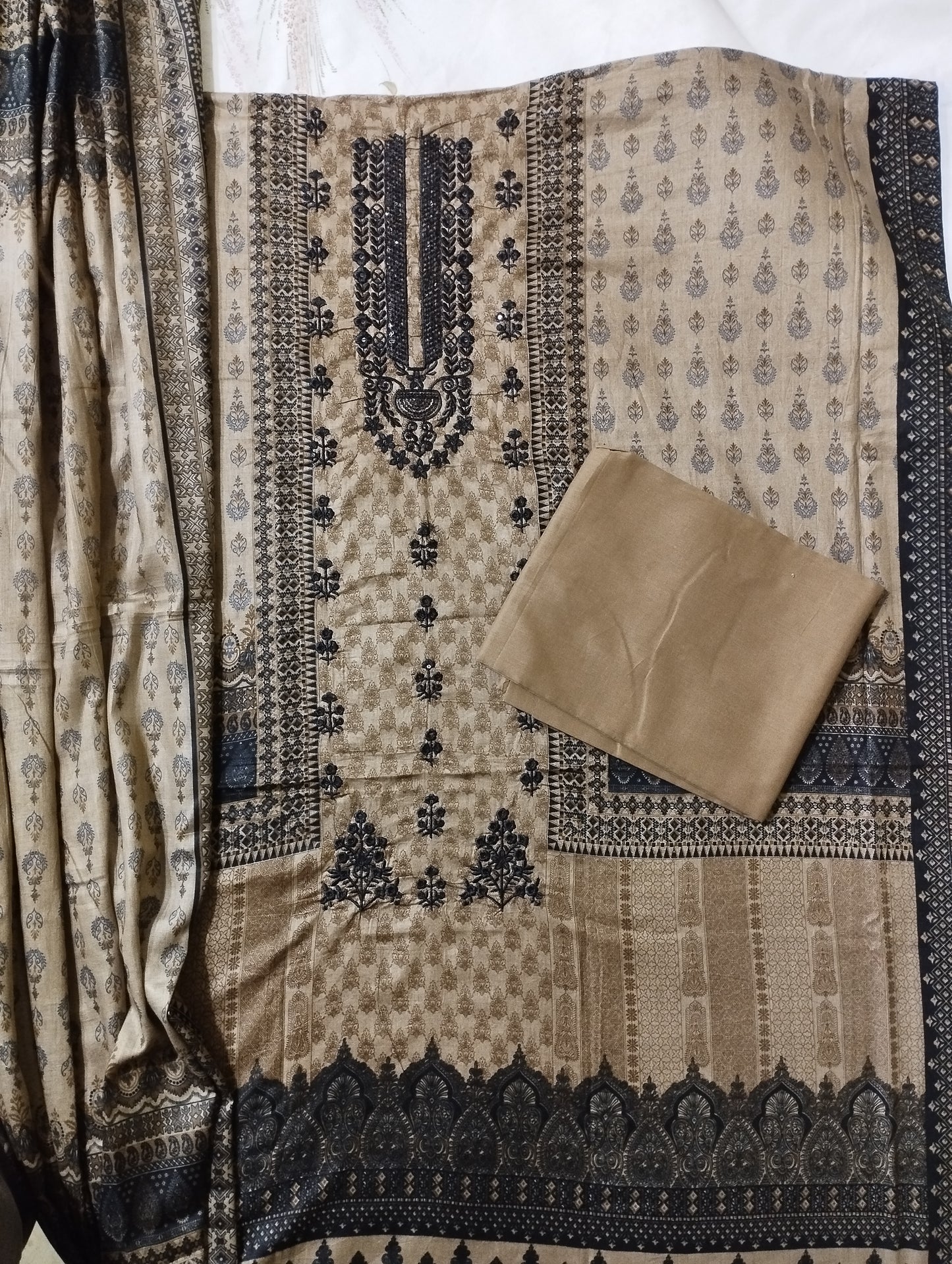 Luxury Printed Three Piece