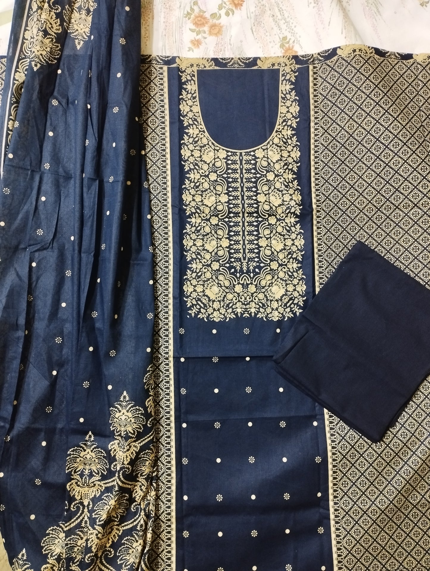 Premium luxury printed three piece