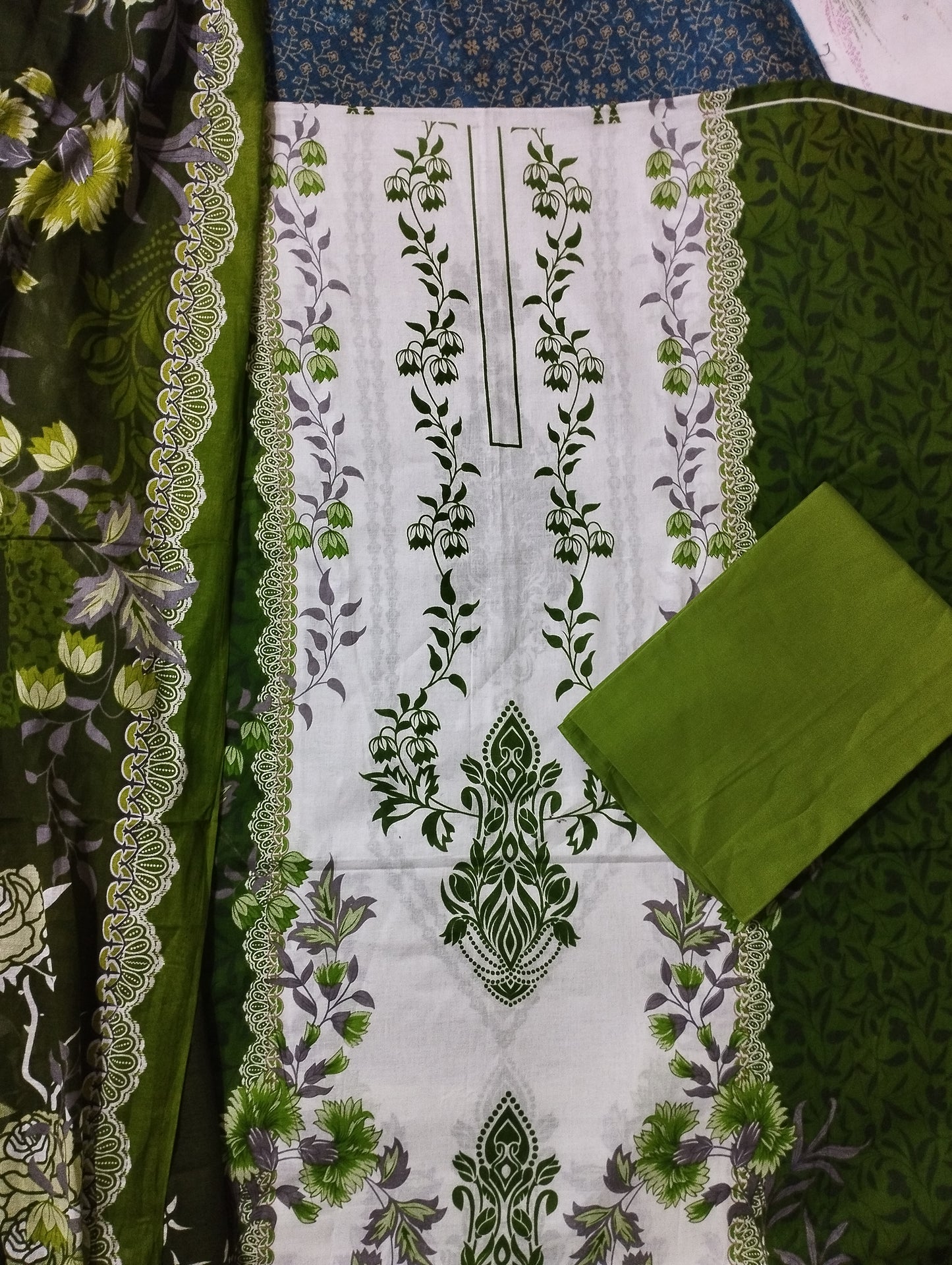 Women's Cotton Printed Three Piece