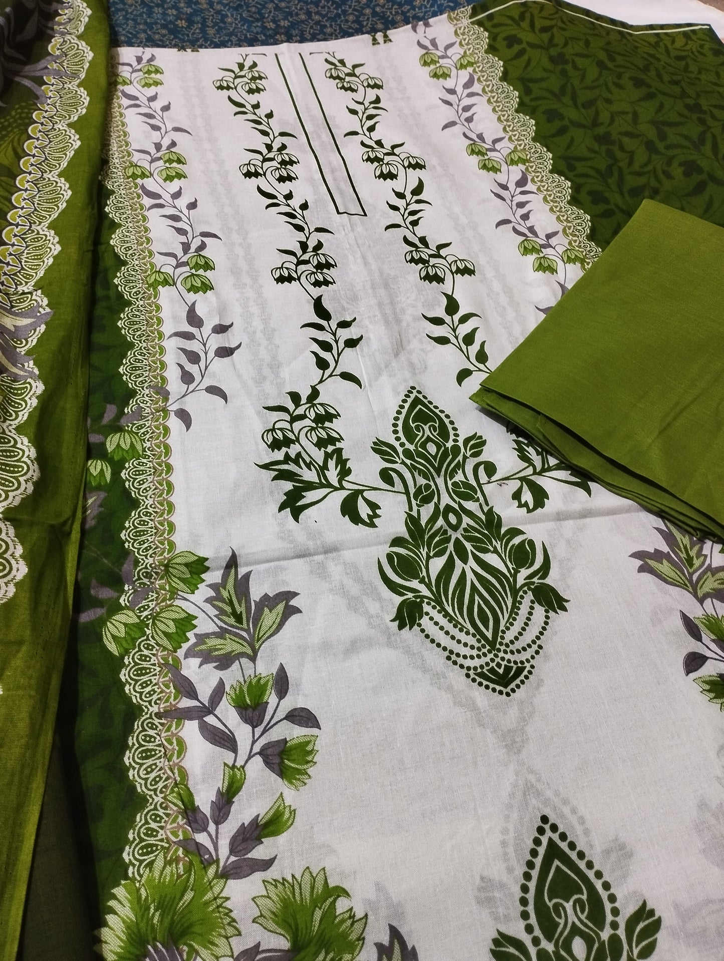 Women's Cotton Printed Three Piece