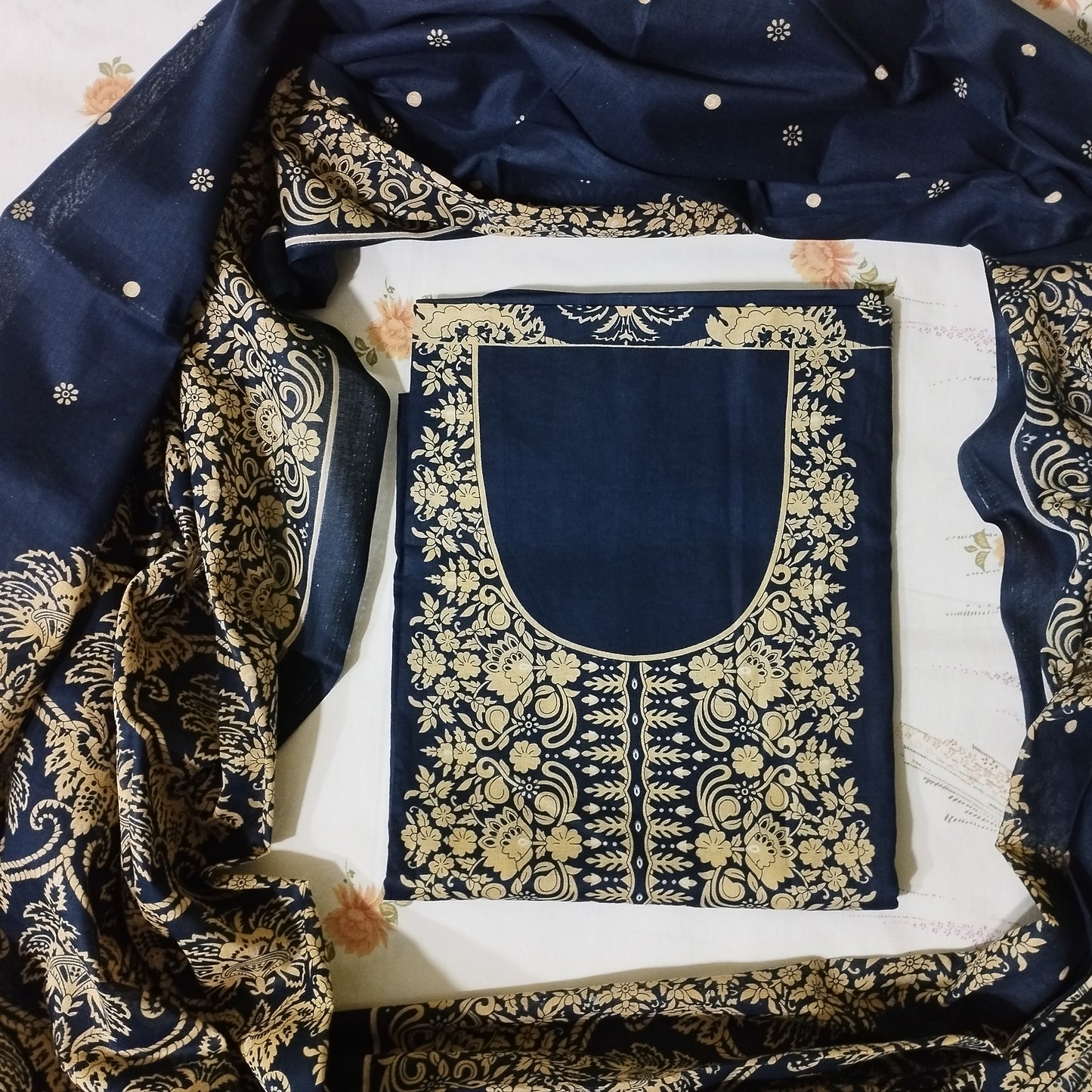 Premium luxury printed three piece