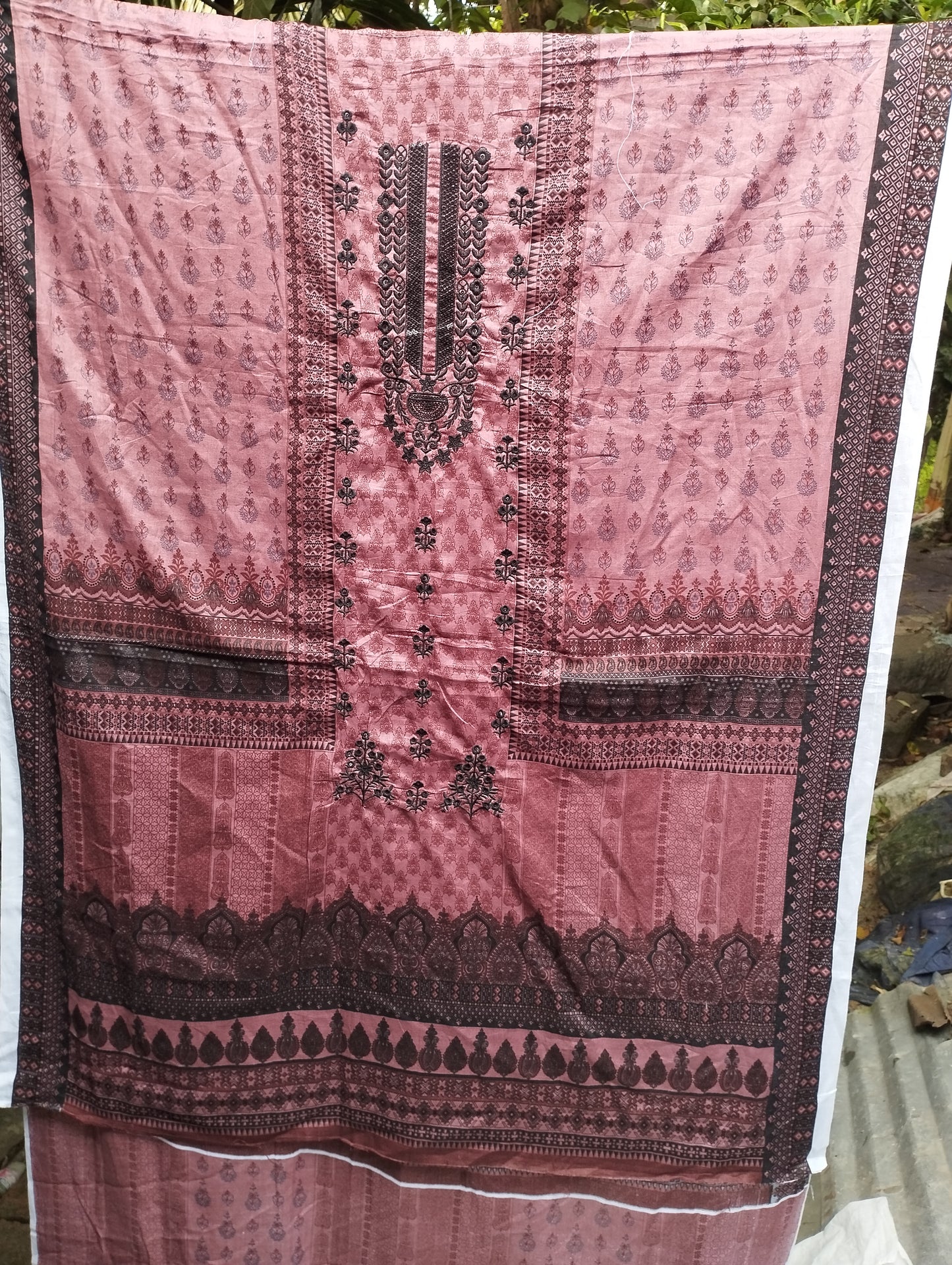 REGAL ROSE HERITAGE COTTON PRINTED THREE PIECE