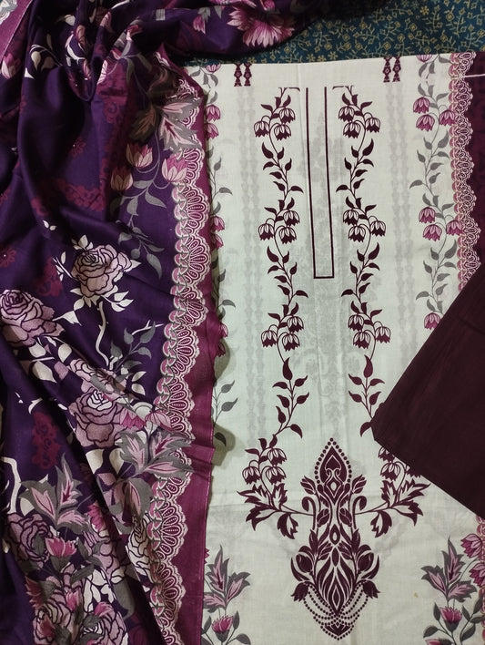 Cotton Printed Three Piece 04