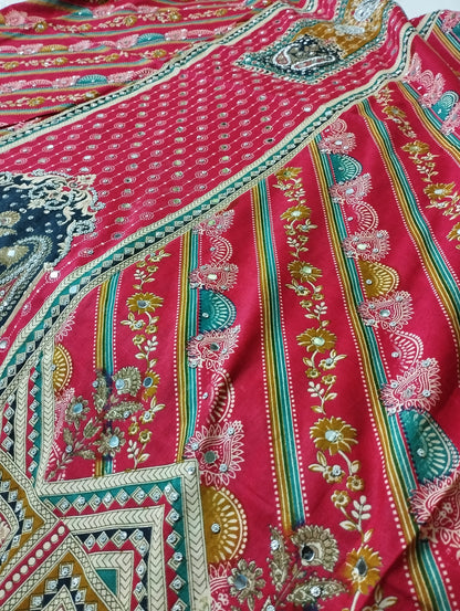 Karchupi Printed Three Piece