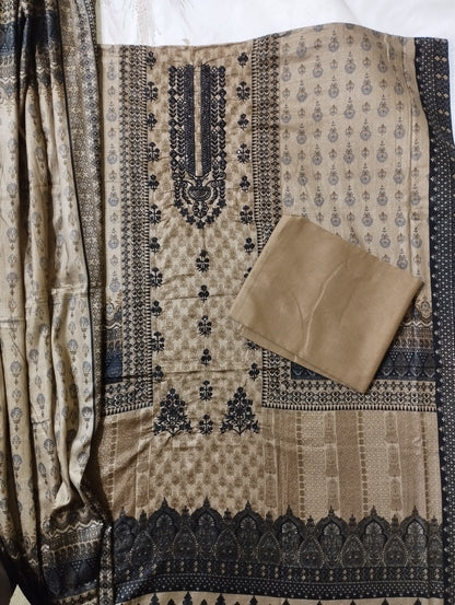 Luxury Printed Three Piece