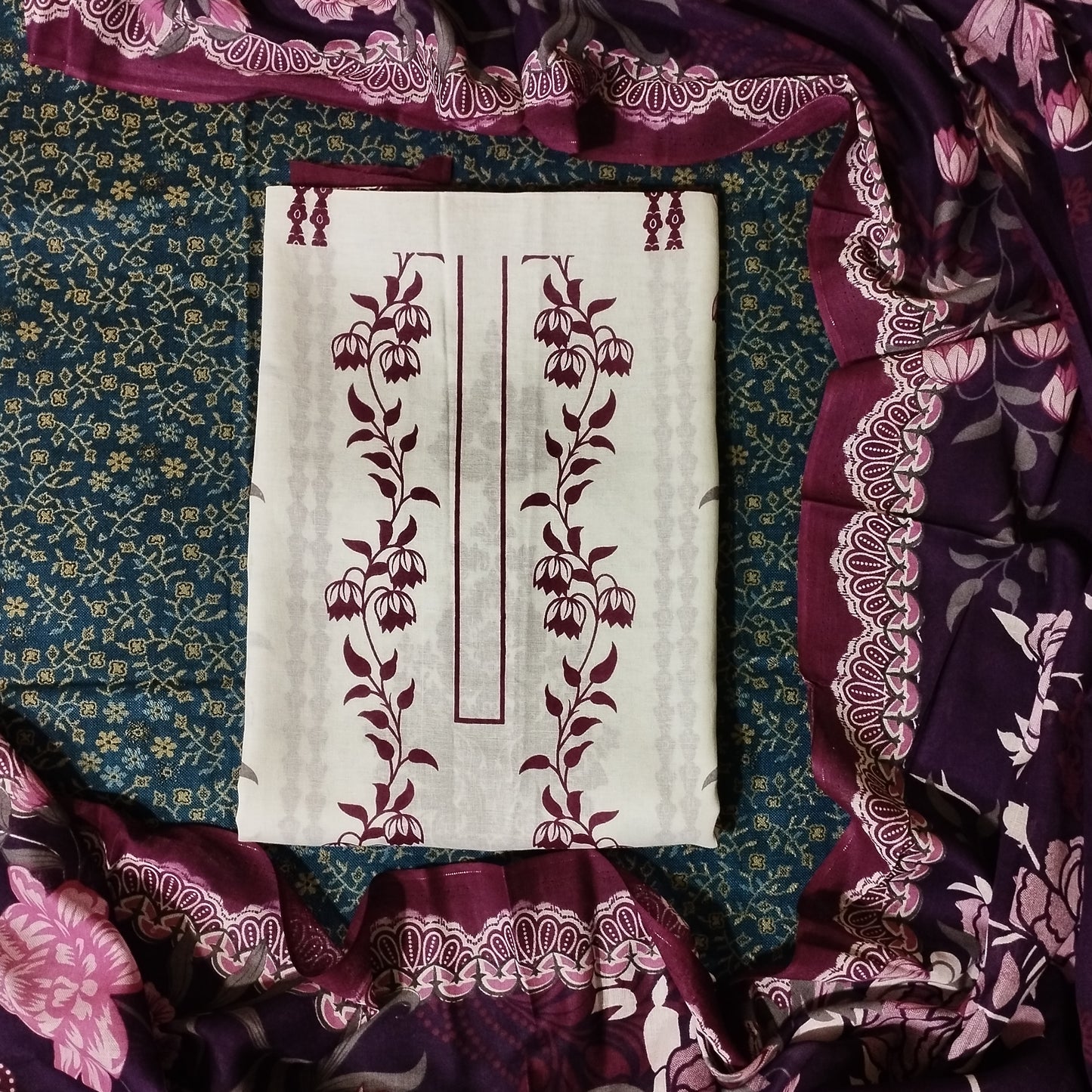 Cotton Printed Three Piece 04