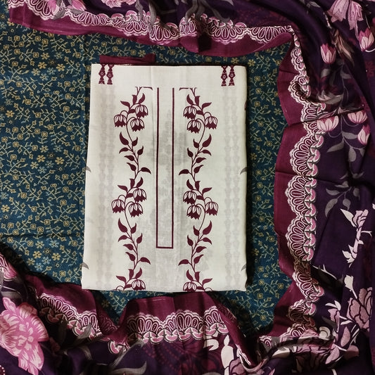 Cotton Printed Three Piece 04