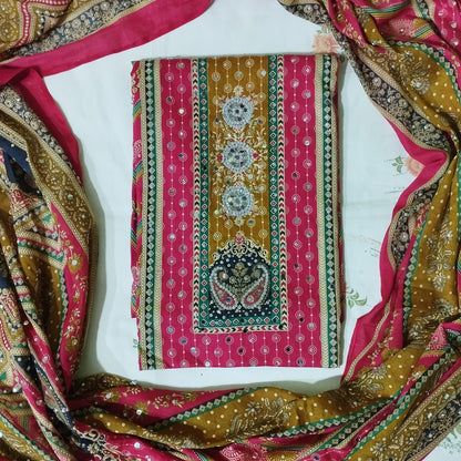 Karchupi Printed Three Piece
